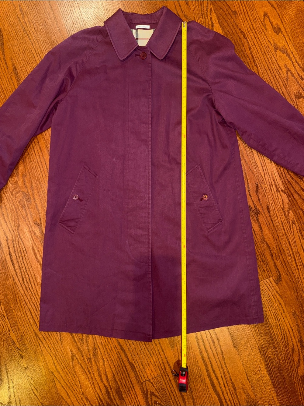 Burberry Women's Maroon Trench Coat - Picture 6 of 9